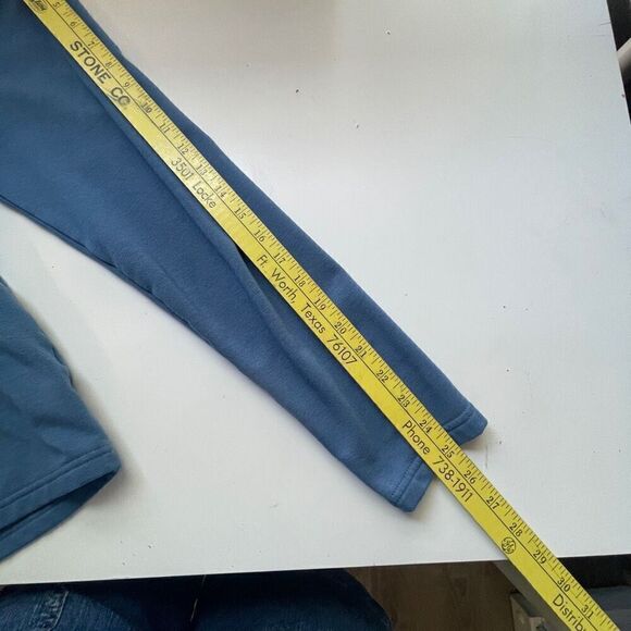 Weatherproof Vintage Quarter Zip Mock Neck Fleece Lined Sweater Blue Large - Picture 6 of 8